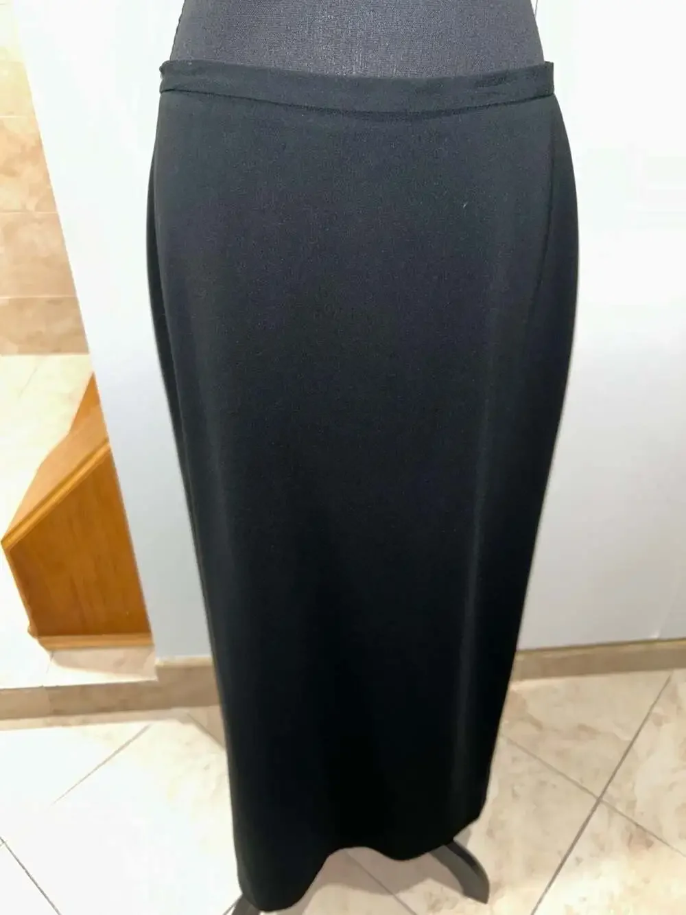 Jones New York Maxi Skirt Size 8 Black Long Solid Formal